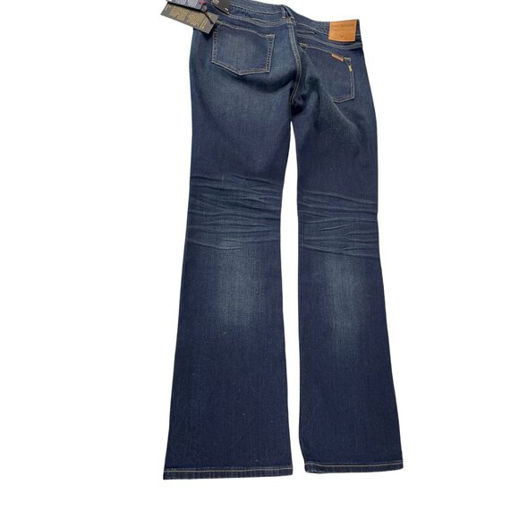 True Religion Becca Mid Rise Bootcut Jeans Size 33 Dark Wash Denim SKU 9279 - Picture 8 of 13